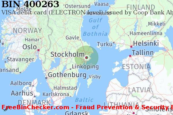 400263 VISA debit Sweden SE BIN List