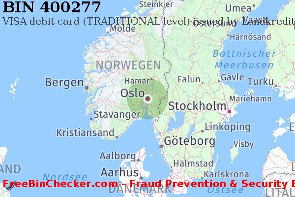 400277 VISA debit Norway NO BIN-Liste