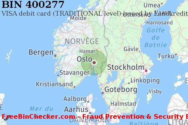 400277 VISA debit Norway NO BIN Liste 