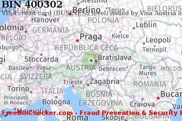 400302 VISA credit Austria AT Lista BIN