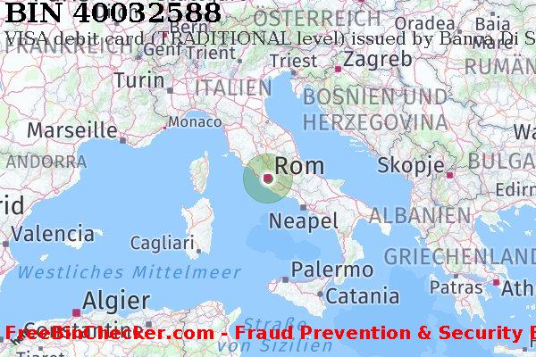 40032588 VISA debit Italy IT BIN-Liste