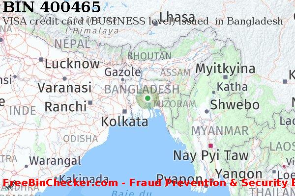 400465 VISA credit Bangladesh BD BIN Liste 