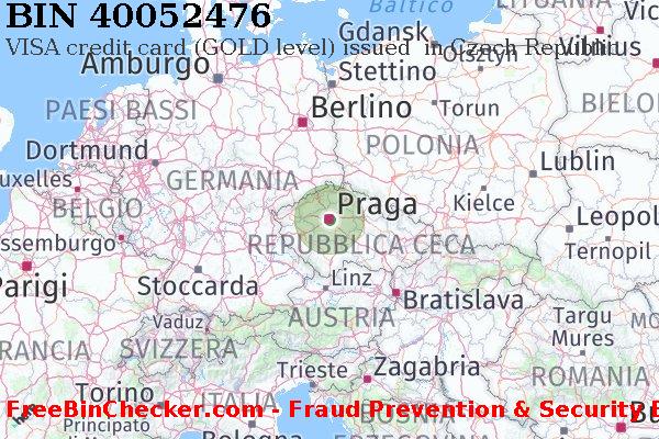 40052476 VISA credit Czech Republic CZ Lista BIN