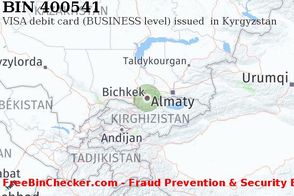 400541 VISA debit Kyrgyzstan KG BIN Liste 