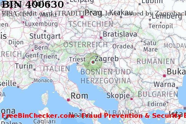 400630 VISA credit Croatia HR BIN-Liste