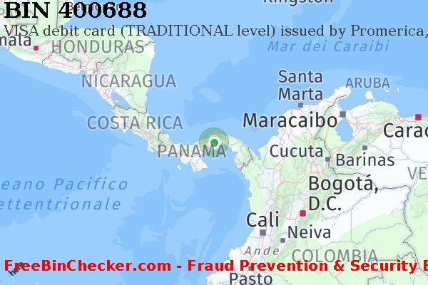 400688 VISA debit Panama PA Lista BIN