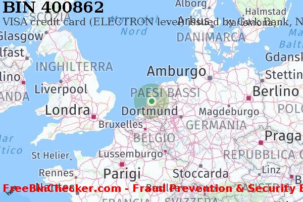 400862 VISA credit The Netherlands NL Lista BIN
