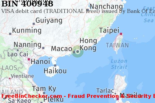400948 VISA debit Hong Kong HK BIN Dhaftar