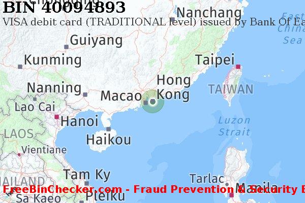 40094893 VISA debit Hong Kong HK BIN Dhaftar