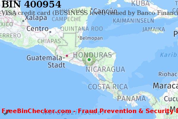 400954 VISA credit Honduras HN BIN-Liste
