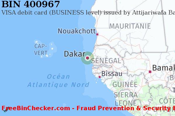400967 VISA debit Senegal SN BIN Liste 
