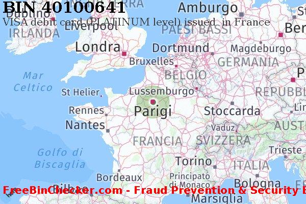 40100641 VISA debit France FR Lista BIN