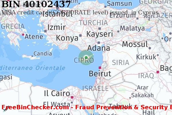 40102437 VISA credit Cyprus CY Lista BIN