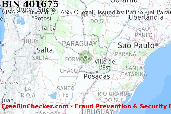 401675 VISA credit Paraguay PY BIN Liste 