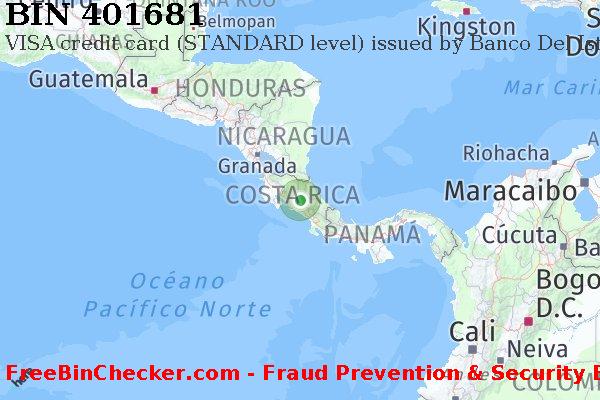 401681 VISA credit Costa Rica CR Lista de BIN