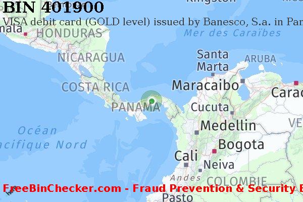 401900 VISA debit Panama PA BIN Liste 