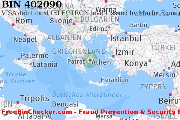 402090 VISA debit Greece GR BIN-Liste