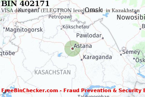 402171 VISA debit Kazakhstan KZ BIN-Liste
