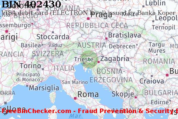 402430 VISA debit Slovenia SI Lista BIN