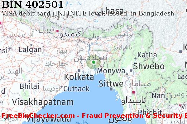 402501 VISA debit Bangladesh BD قائمة BIN