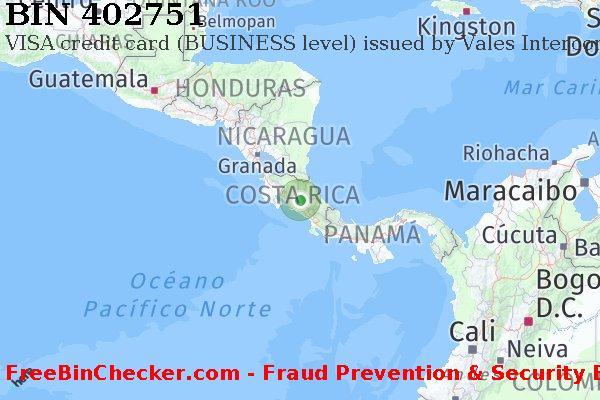 402751 VISA credit Costa Rica CR Lista de BIN