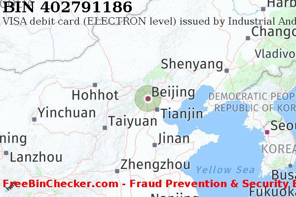 402791186 VISA debit China CN BIN List