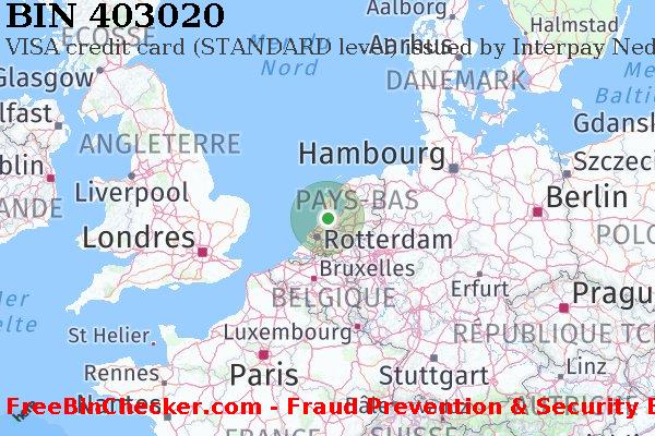 403020 VISA credit The Netherlands NL BIN Liste 