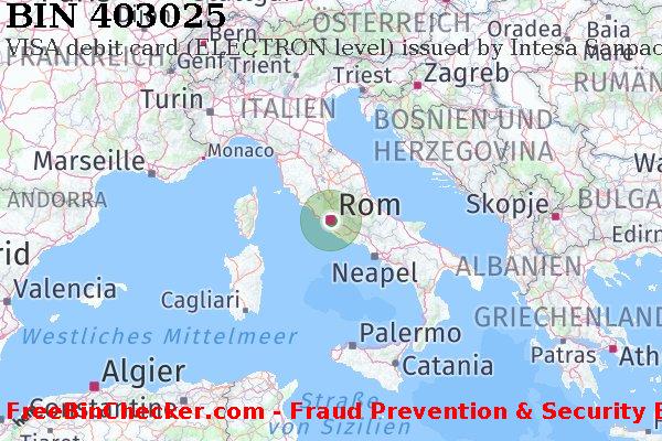 403025 VISA debit Italy IT BIN-Liste