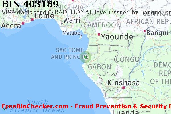 403189 VISA debit Gabon GA BIN List