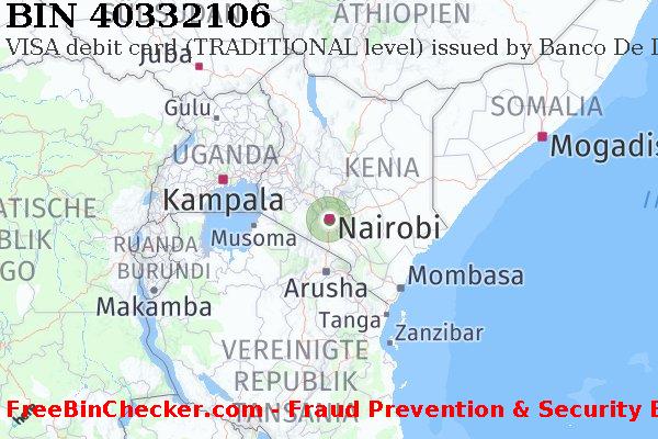 40332106 VISA debit Kenya KE BIN-Liste