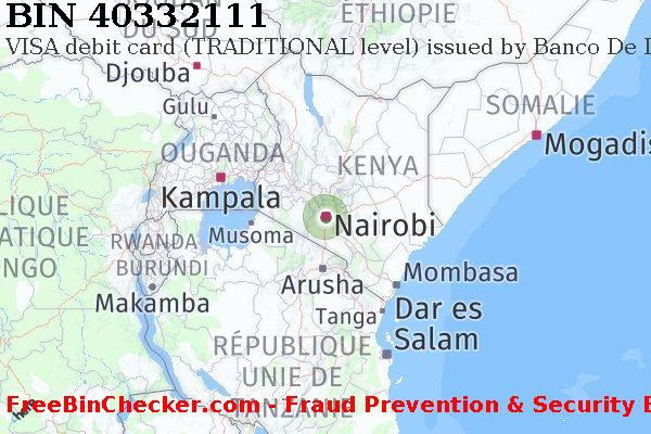 40332111 VISA debit Kenya KE BIN Liste 