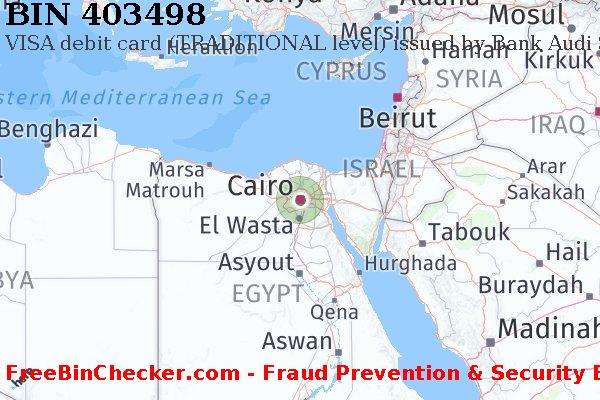 403498 VISA debit Egypt EG बिन सूची
