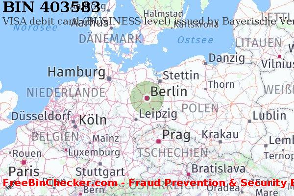 403583 VISA debit Germany DE BIN-Liste