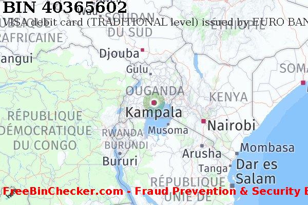 40365602 VISA debit Uganda UG BIN Liste 