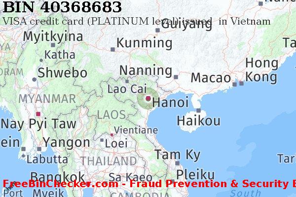 40368683 VISA credit Vietnam VN BIN Lijst