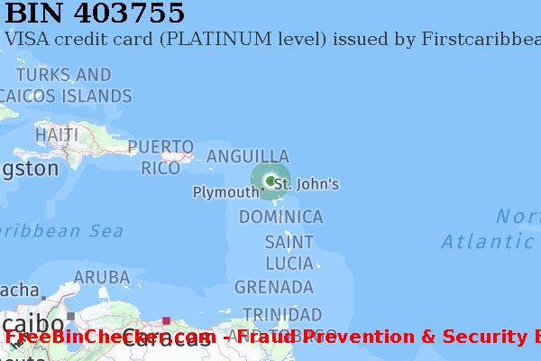 403755 VISA credit Antigua and Barbuda AG BIN List