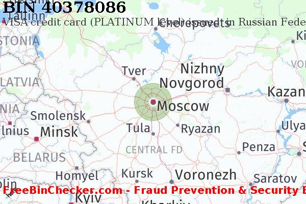 40378086 VISA credit Russian Federation RU BIN Lijst