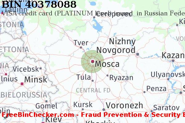 40378088 VISA credit Russian Federation RU Lista BIN