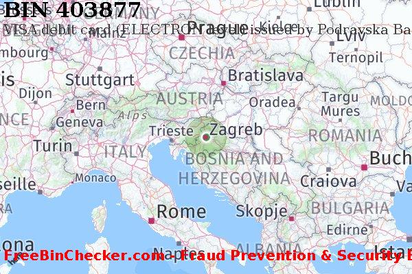 403877 VISA debit Croatia HR BIN List