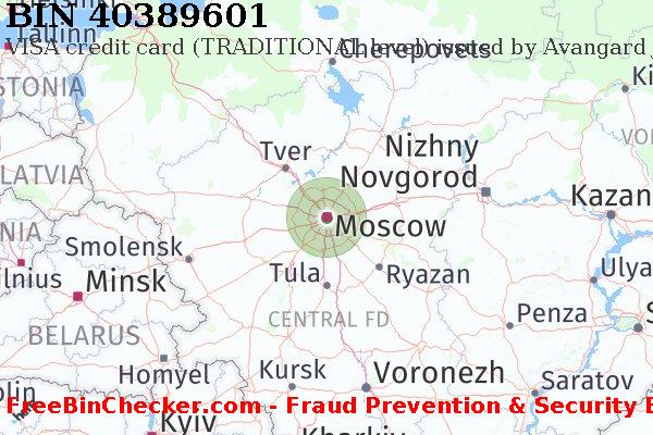 40389601 VISA credit Russian Federation RU BIN List