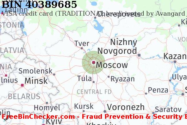 40389685 VISA credit Russian Federation RU BIN List