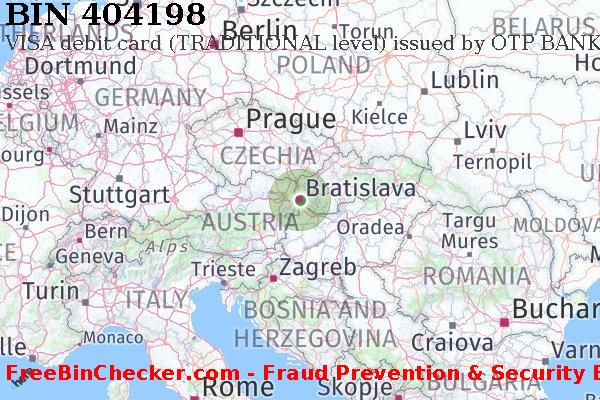 404198 VISA debit Slovakia (Slovak Republic) SK BIN List