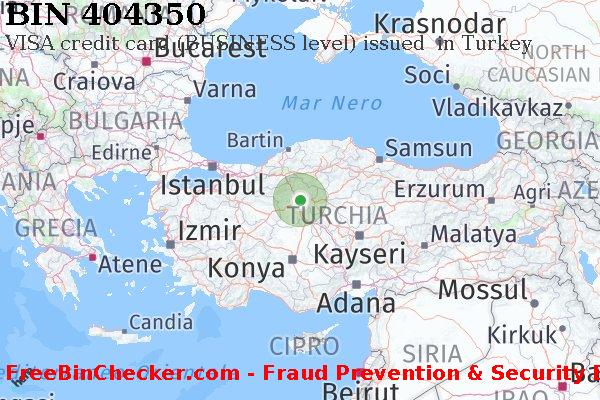 404350 VISA credit Turkey TR Lista BIN