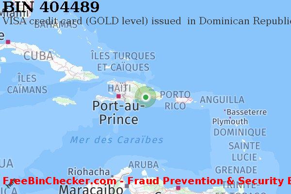 404489 VISA credit Dominican Republic DO BIN Liste 