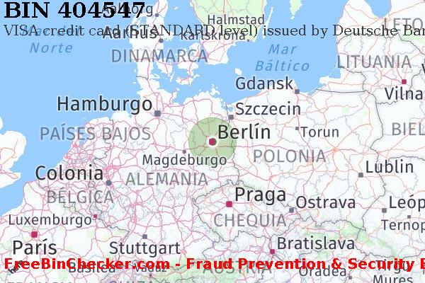 404547 VISA credit Germany DE Lista de BIN