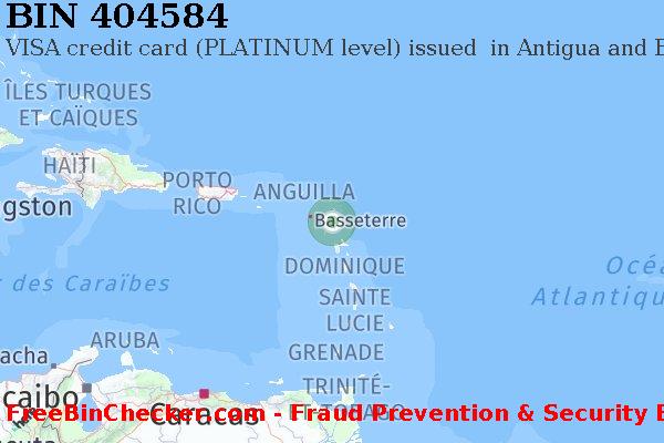 404584 VISA credit Antigua and Barbuda AG BIN Liste 
