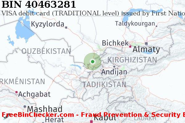 40463281 VISA debit Uzbekistan UZ BIN Liste 