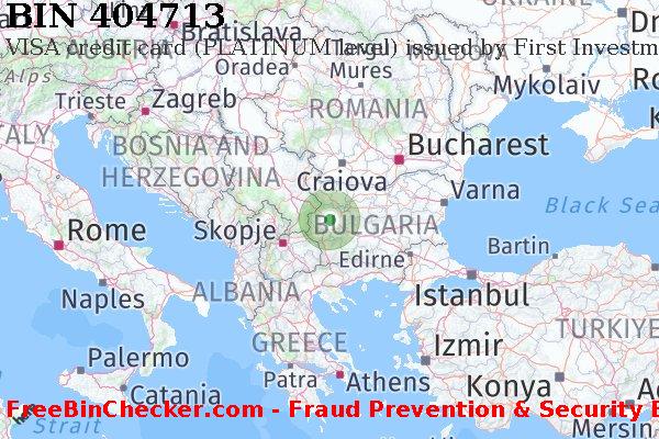 404713 VISA credit Bulgaria BG BIN List