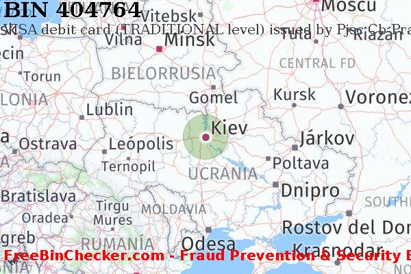404764 VISA debit Ukraine UA Lista de BIN