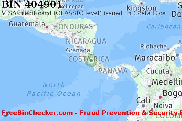 404901 VISA credit Costa Rica CR BIN List